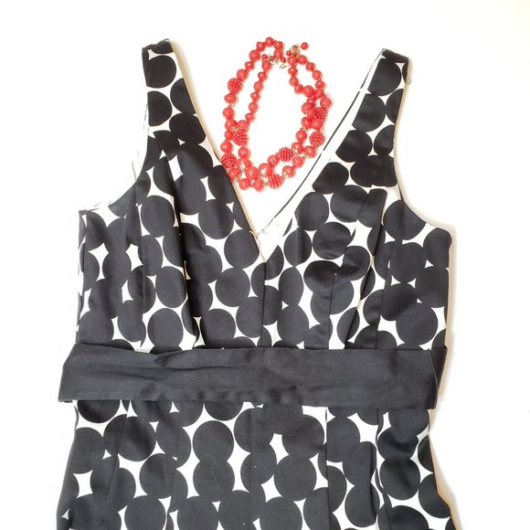 Nine West Polka Dot Swing Dress, 2 - Picture 2 of 8